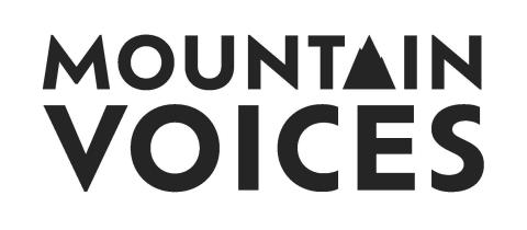 Mountain Voices Logo - white
