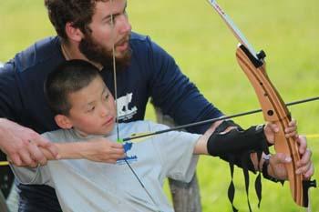 archery at Camp Mowglis