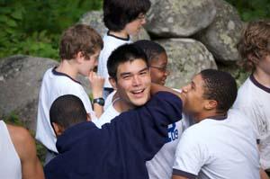 Boys outdoors at Camp Pasquaney.