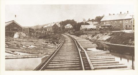 Town of Zealand railroad tracks