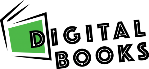 digital books graphic for decoration only