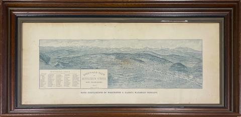 Depiction of Bethlehem, New Hampshire from a bird's-eye view.