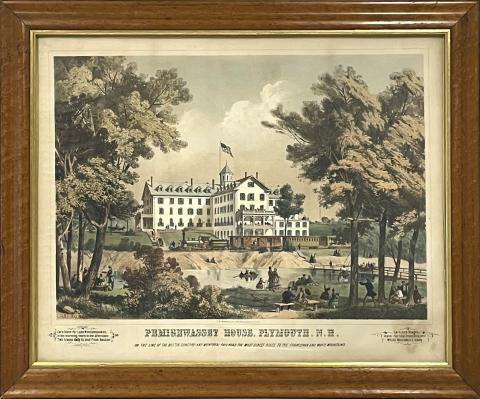 Depiction of the Pemigewasset House, once in Plymouth New Hampshire