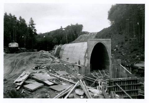Photograph of interstate under construction