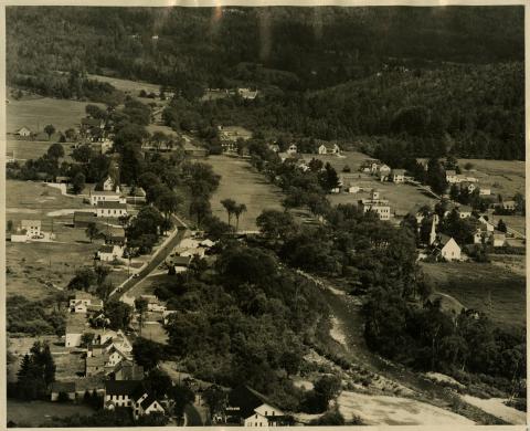 Aerial photograph of Franconia, New Hampshire