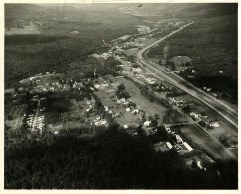 Aerial photograph of Franconia, New Hampshire
