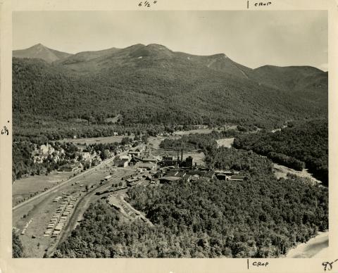 Aerial photograph of Lincoln, New Hampshire
