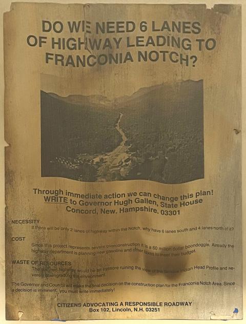 A photograph of an old pamplet titled: 