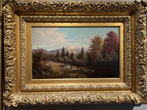 Photograph of painting of South Peak of Mount Moosilauke