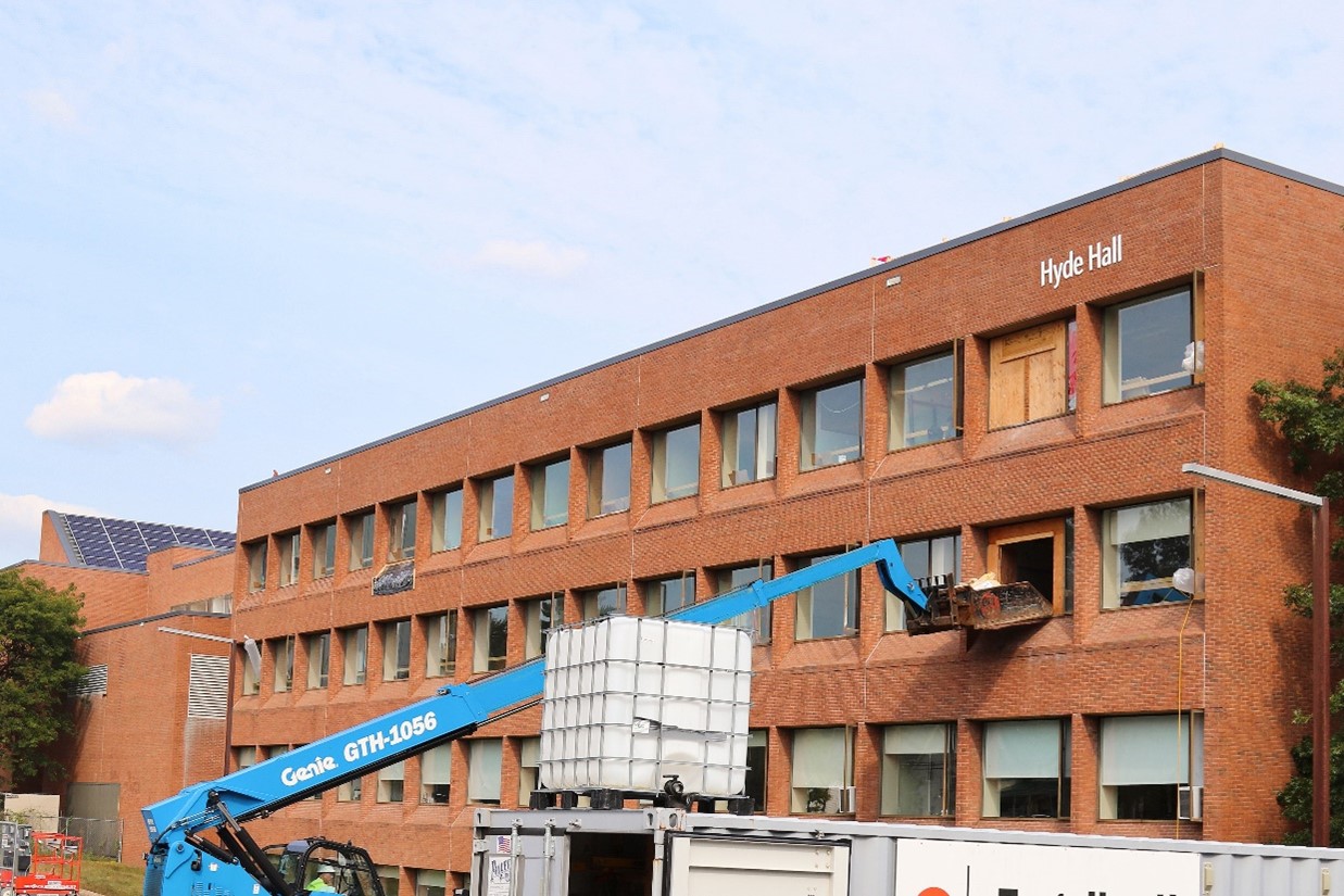 Hyde Hall construction