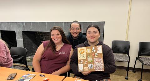 Students posing for photo