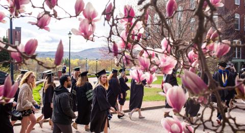 PSU student at commencement