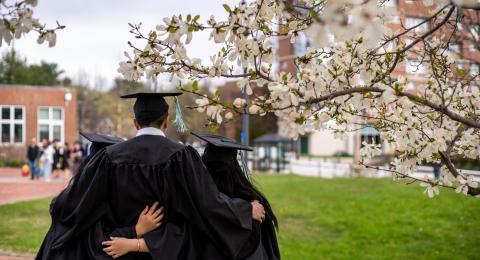 Undergraduate students at PSU commencement