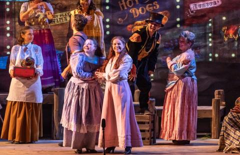 Show stage with actors