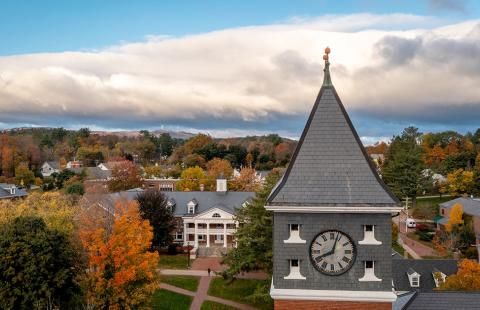 Campus view in the fall