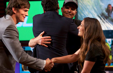 Angela Watts and Ashton Kutcher