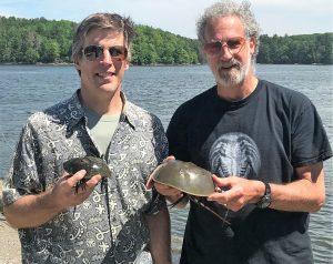 Chris Chabot, Ph.D., PSU professor of biology, and Winsor Watson III, Ph.D., from the University of New Hampshire
