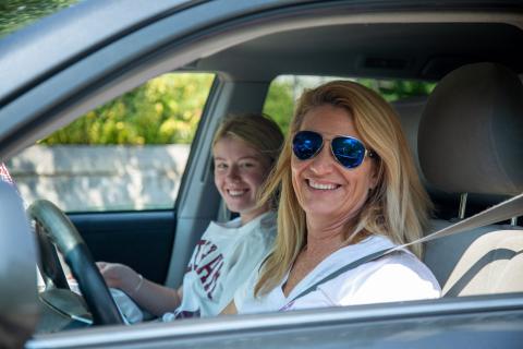 Student driving to psu