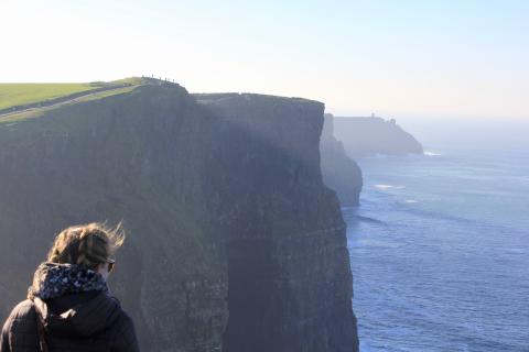 Overseas ocean cliffs.
