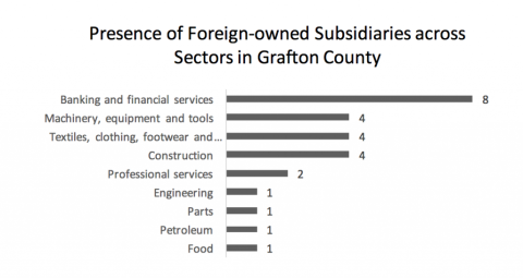 foreign subsidiaries across sectors in grafton