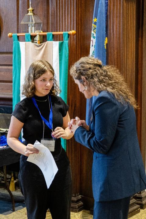 PSU National History Day, two women in discussion