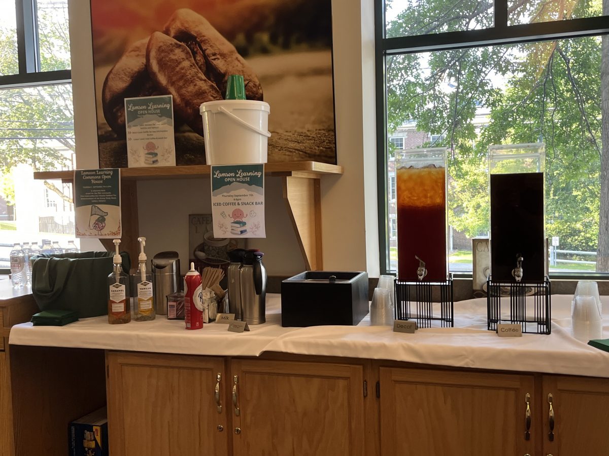 Photo of library refreshments